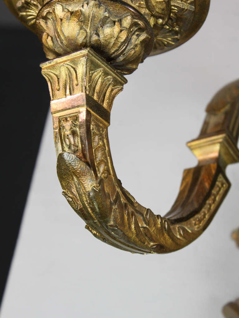 Bronze Bacchus Wall Sconce by E.F. Caldwell (3-Arm) For Sale 3