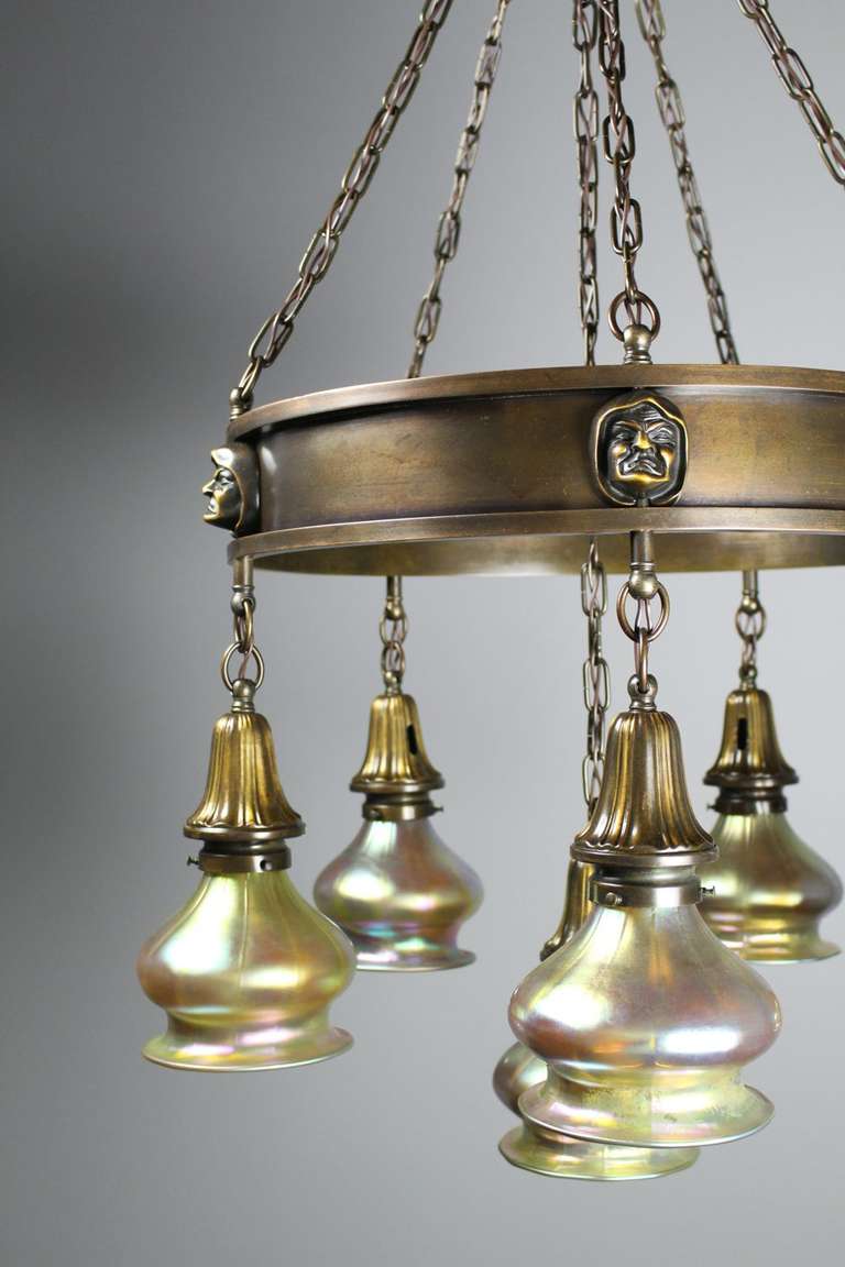 American Arts & Crafts Ring Fixture For Sale