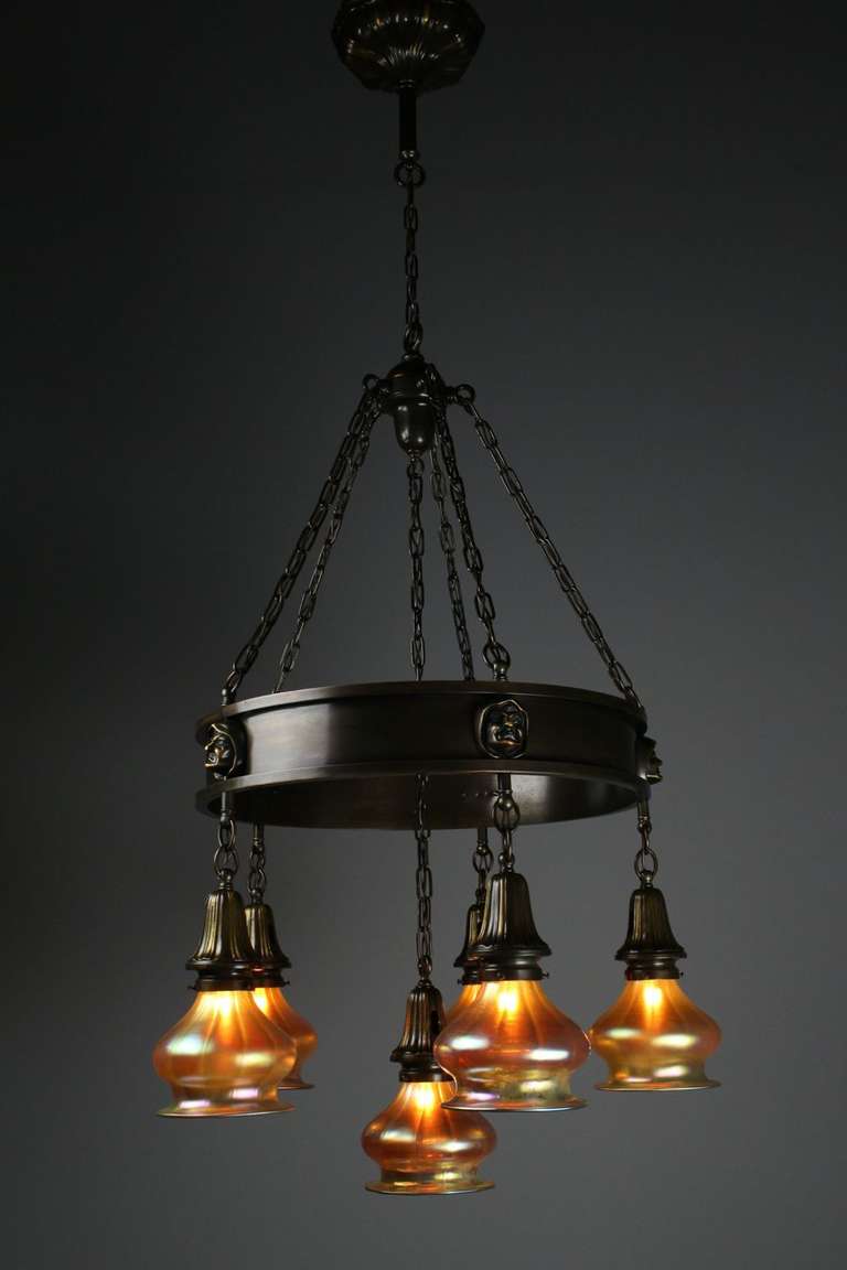 Arts & Crafts Ring Fixture For Sale 1