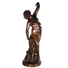 Vintage M.L. 'Locura' Bronze Statue