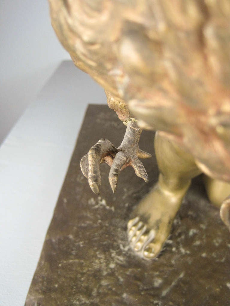 Sophie Debry 'the Cockfight' Bronze Sculpture For Sale 4