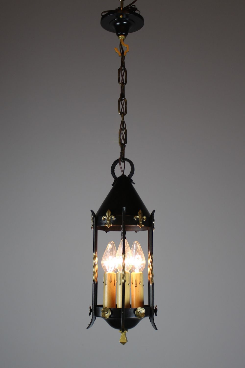 American 1930s Spanish Colonial Lantern by Moe Bridges Co. For Sale