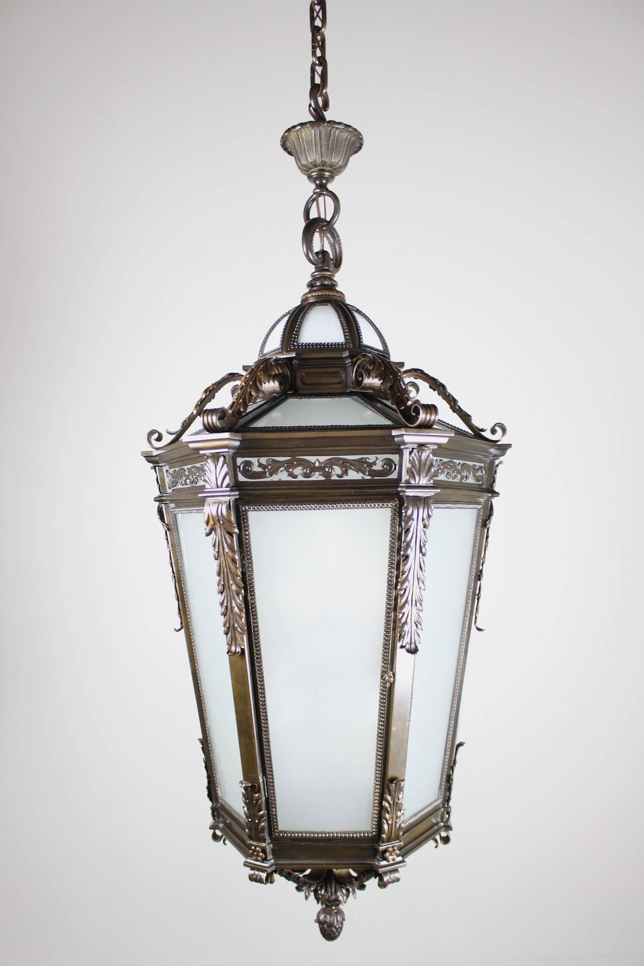 Neoclassical Revival Commercial E. F. Caldwell Lantern  Circa 1905