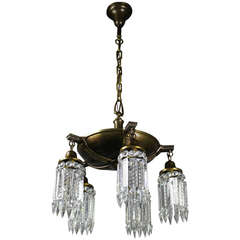 Colonial Revival Crystal Chandelier