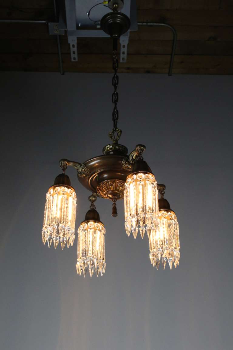 'After Sunset' Four-Light Crystal Chandelier 2