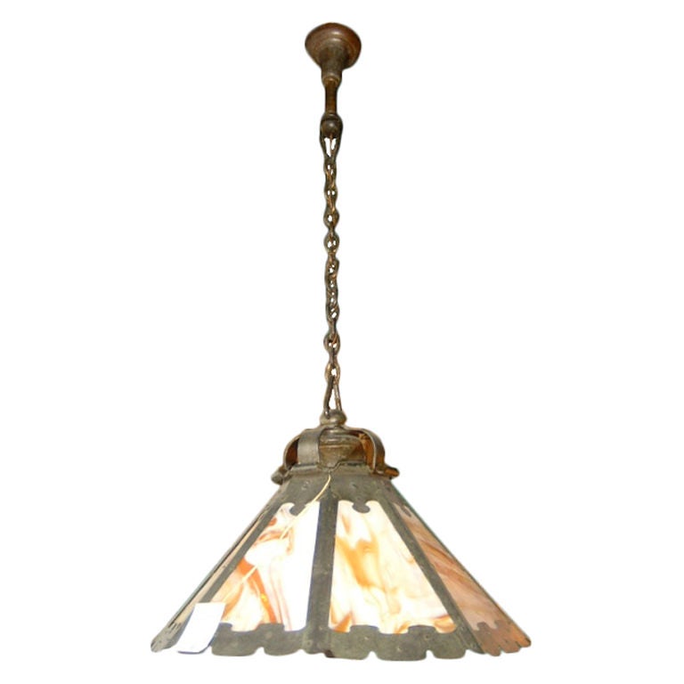 Arts 
Crafts Gothic Dome Fixture