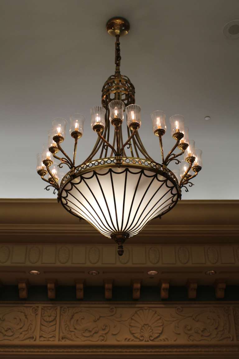20th Century Monumental Neoclassical Chandeliers