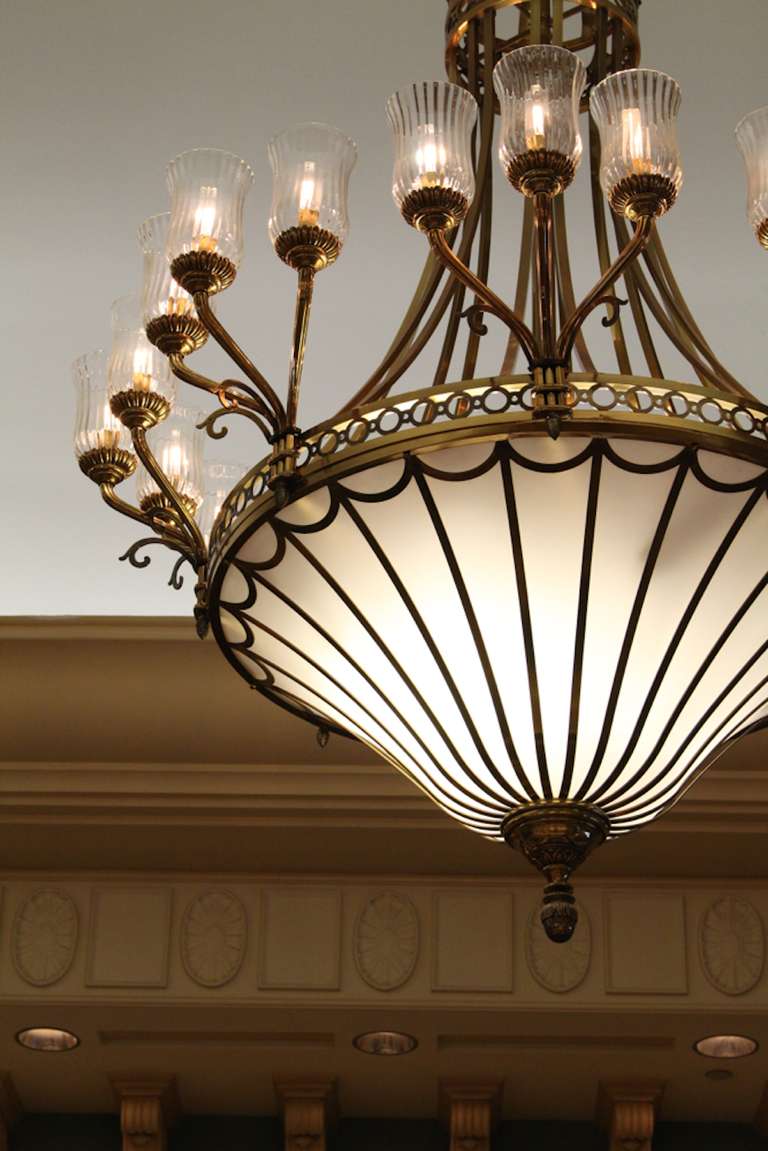 Monumental Neoclassical Chandeliers 1