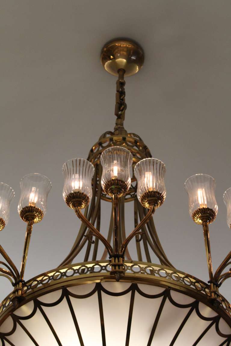Canadian Monumental Neoclassical Chandeliers