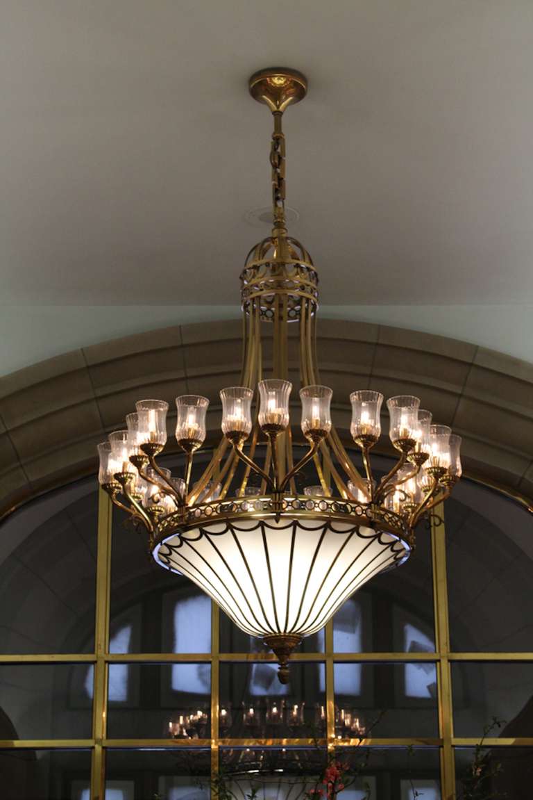 Monumental Neoclassical Chandeliers In Excellent Condition In Vancouver, BC