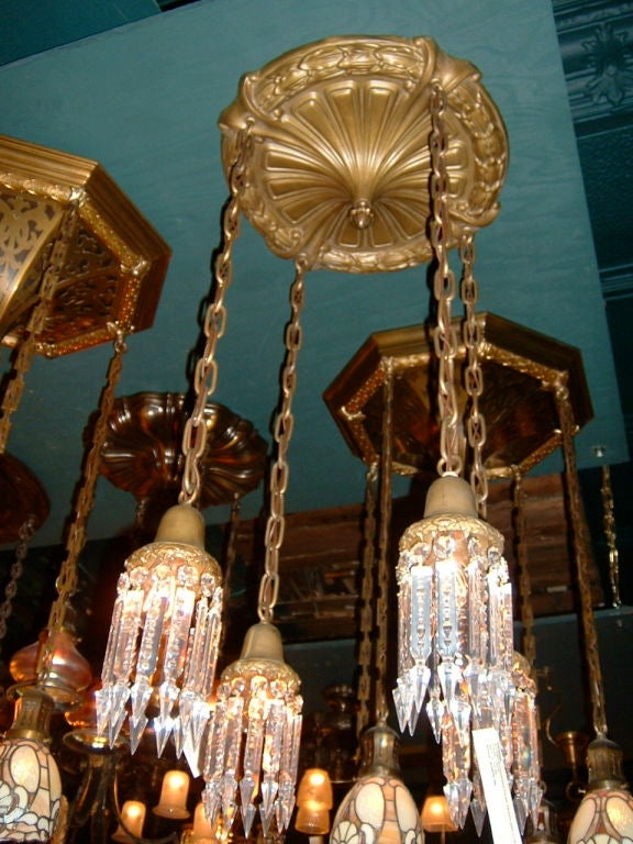 4-Light Flush Mount with Crystals