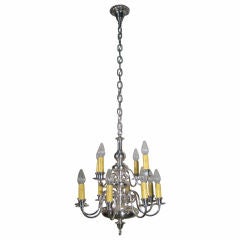 Silver Plated Colonial 12-Light Fixture