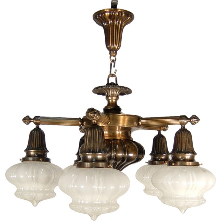 Five-Light Sheffield Fixture For Sale