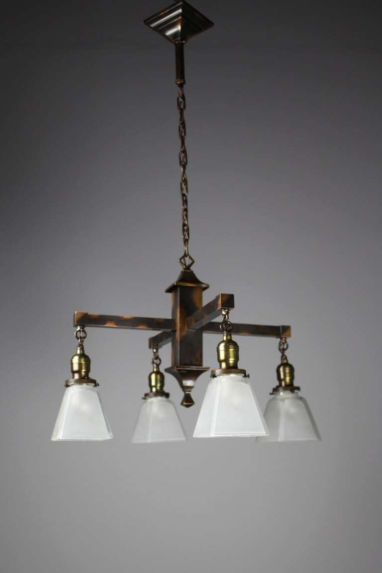 Mission Fixture with Japanned Finish