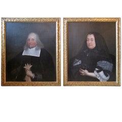 Pair of Oil on Canvas Paintings