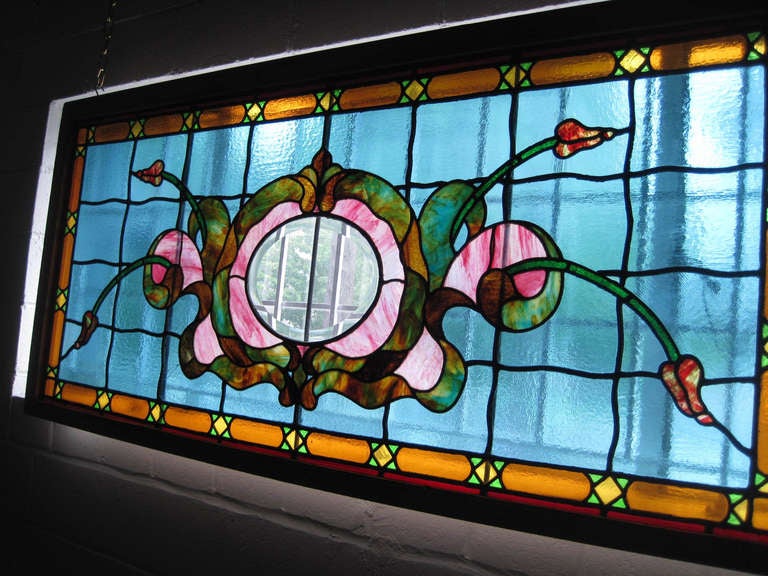 Victorian Style Stained Glass For Sale 1