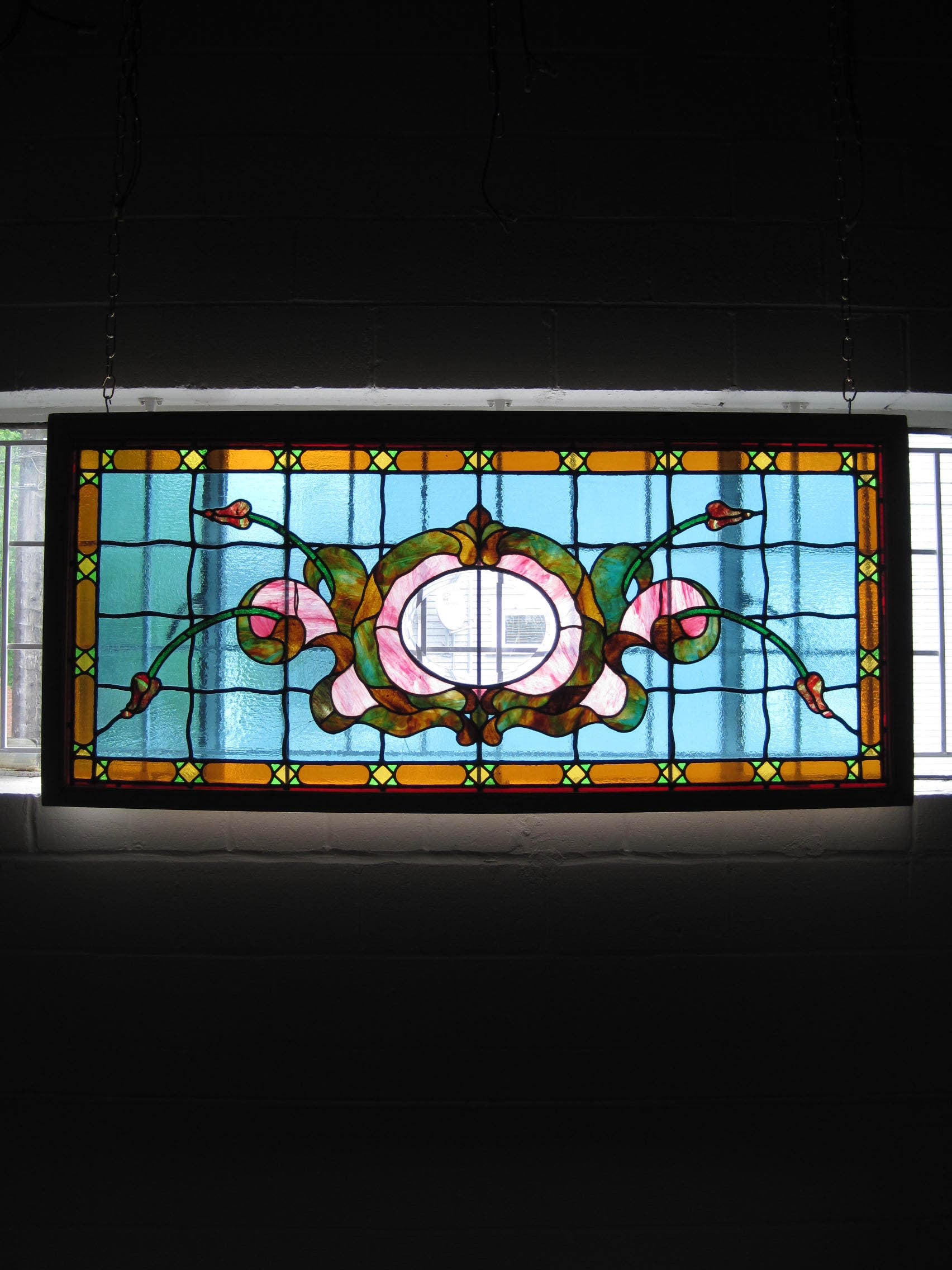 Victorian Style Stained Glass For Sale