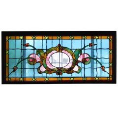 Antique Victorian Style Stained Glass