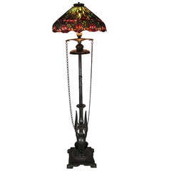 Antique Egyptian Revival Floor Lamp