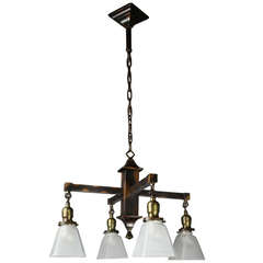 Antique Mission Fixture with Japanned Finish