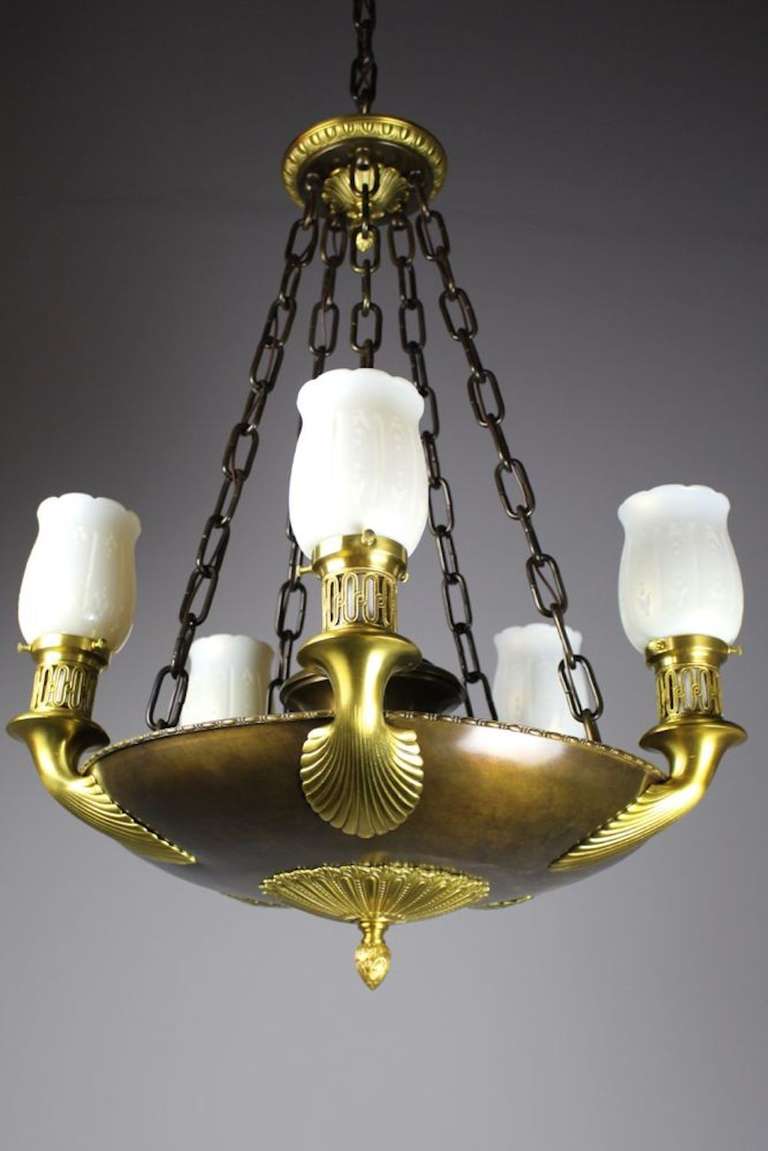 Empire Revival Torchiere Fixture by E. Miller & Co.