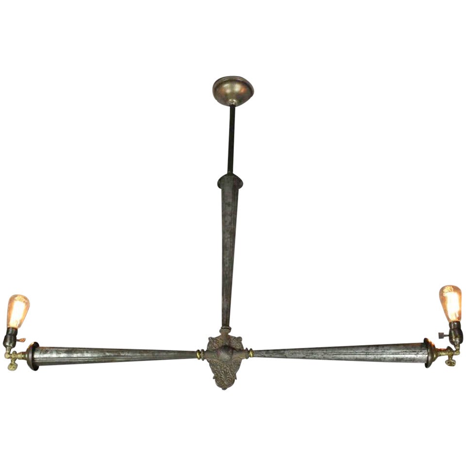 Industrial Commercial Gas Fixture (2Light) at 1stDibs