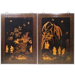 Chinese Chinoiserie Plaques