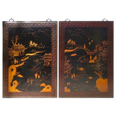 Chinese Chinoiserie Plaques