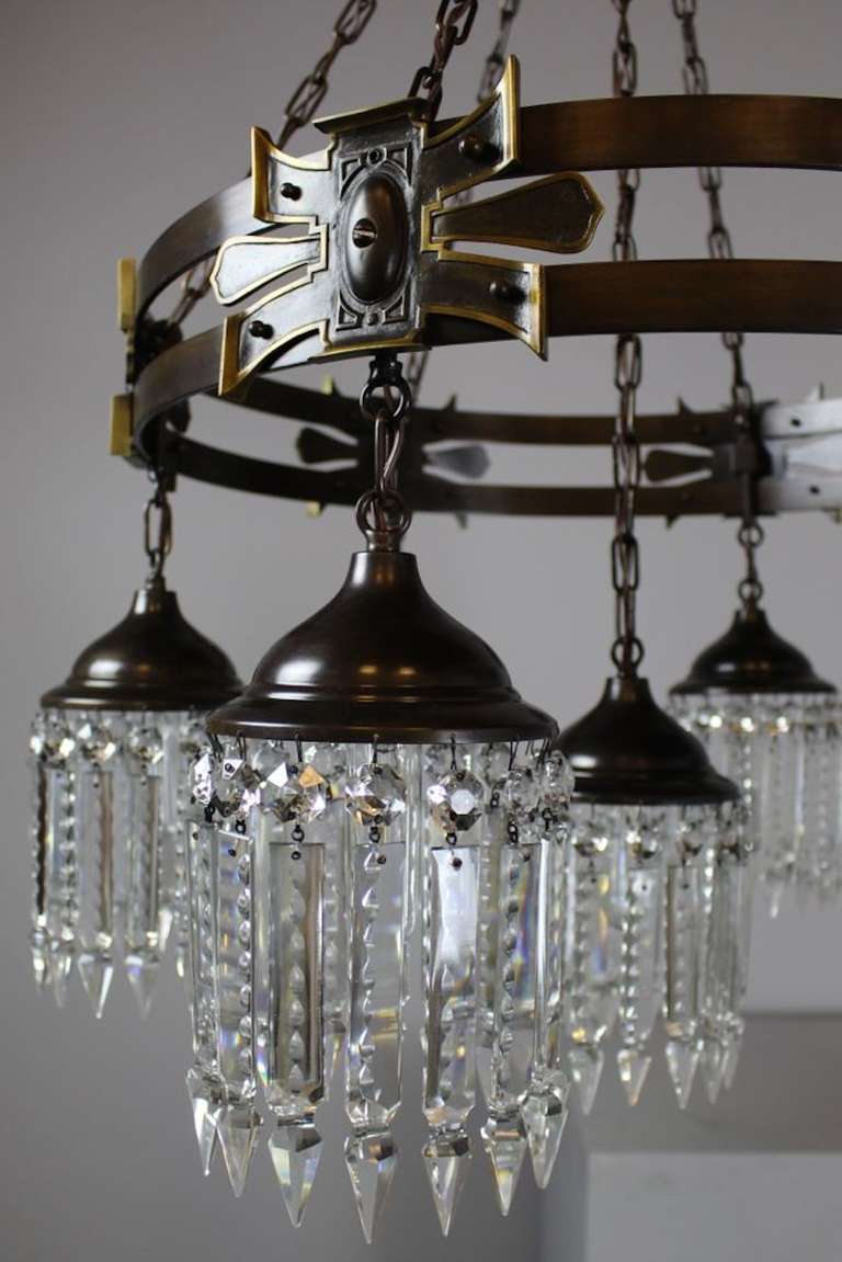 Arts and Crafts Gothic Style Crystal Chandelier (Seven-light) 1