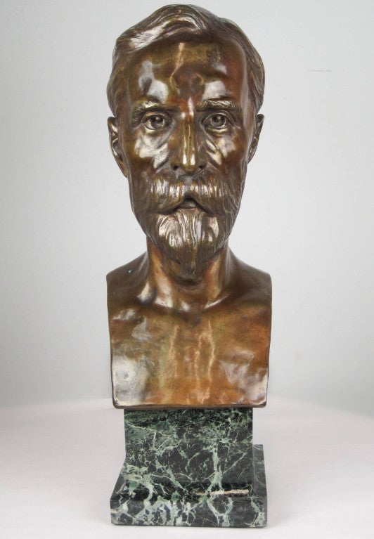 Bronze Bust Marked Lionel G. Fosbery
