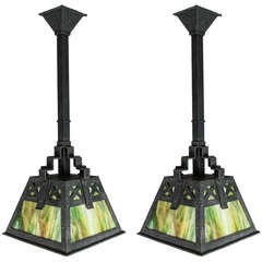 "Bradley 
Hubbard" Mission Lanterns