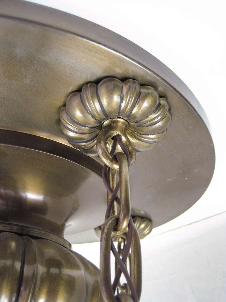 Embossed Flush Mount Fixture In Excellent Condition In Vancouver, BC