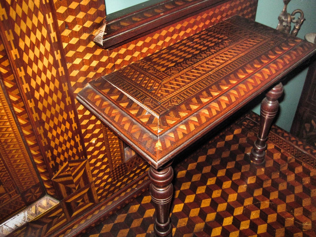 Folk Art Marquetry Sideboard For Sale 4