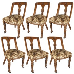 Six (6) Renaissance Revival Dining Chairs