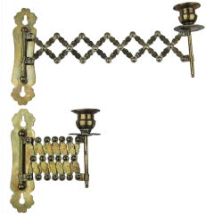 Pair of Accordion Candle Sconces