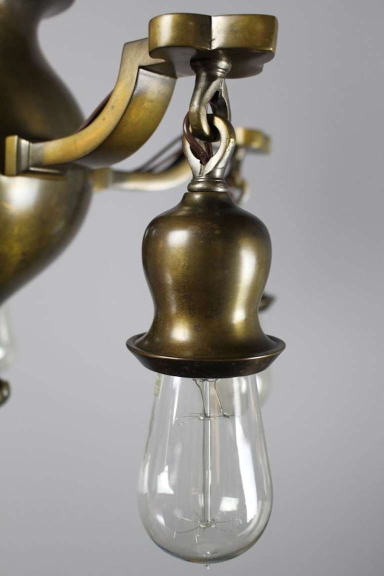 High Quality Bare Bulb Colonial Revival Fixture For Sale 2