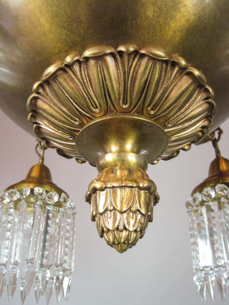Commercial Beaux-Arts Crystal Chandelier For Sale 3