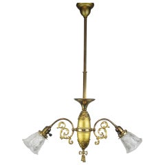 Antique 2-Light Victorian Fixture
