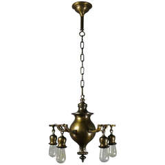 Used High Quality Bare Bulb Colonial Revival Fixture