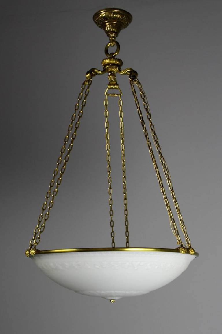 American Premium Quality Bowl Fixture by E. F. Caldwell For Sale