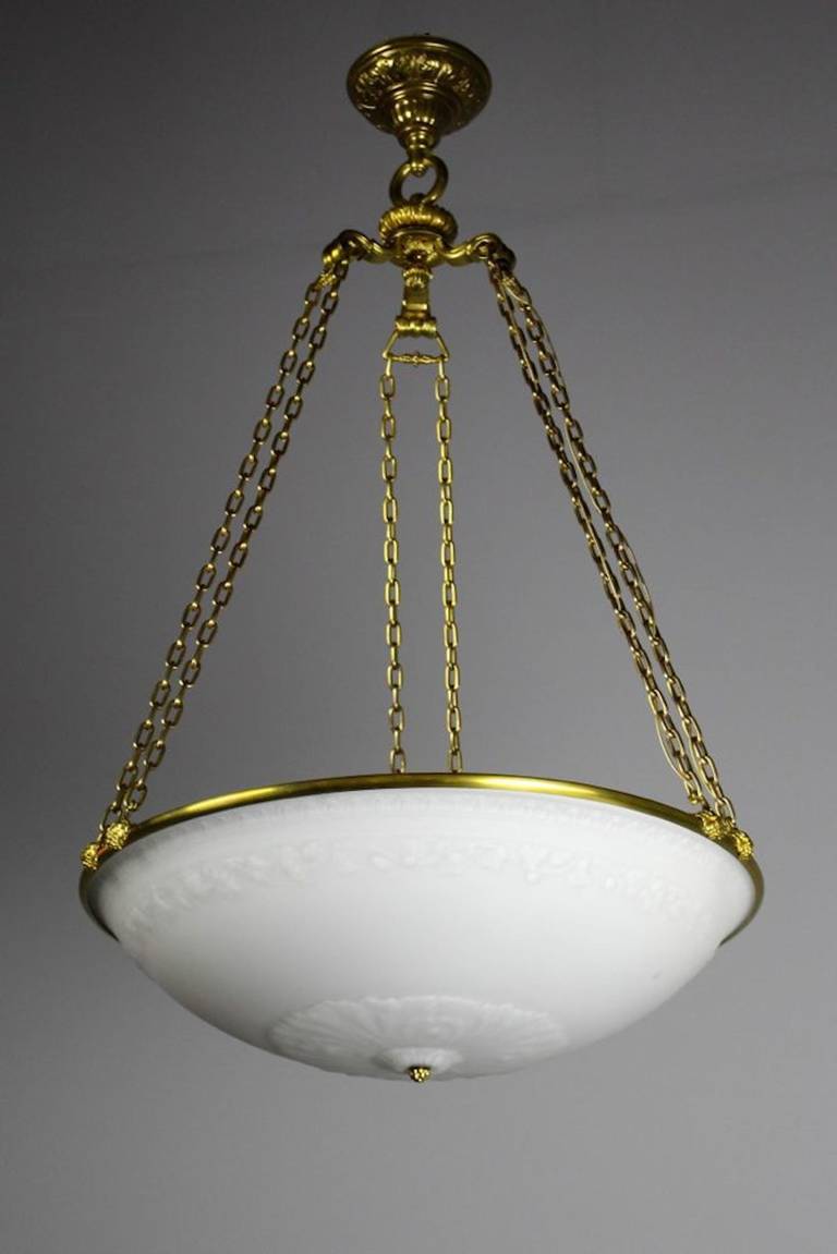 20th Century Premium Quality Bowl Fixture by E. F. Caldwell For Sale