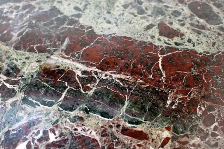 Gorgeous Marble Topped, Aesthetic Period Ebonized Oak Table 4