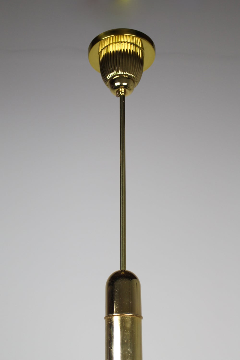 Midcentury Gold Sputnik Style Pendant Light with Mirrored Bulbs 3