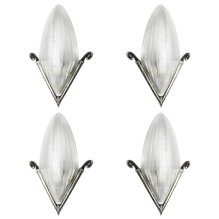 Art Deco Vintage Wall Sconces (Pair Available) at 1stdibs