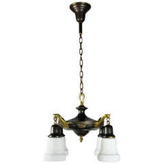 Two Tone Colonial Revival Light Fixture