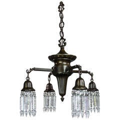 Early American Sheffield Spindle Light Fixture (4-Light)