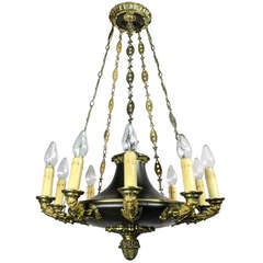 Antique Empire Figural Chandelier (10-Light)