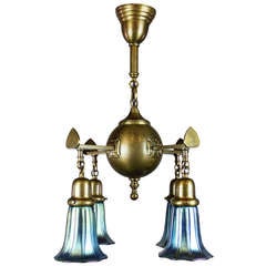 Unusual Colonial Revival Light Fixture (4-Light)