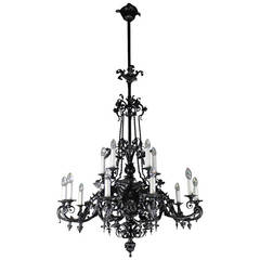Romanesque Gothic Style "Dragon" Commercial Chandelier by Thakara & Sons
