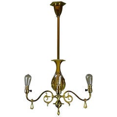 Decorative Victorian Brass Fixture by R. Williamson & Co. (4-Light)